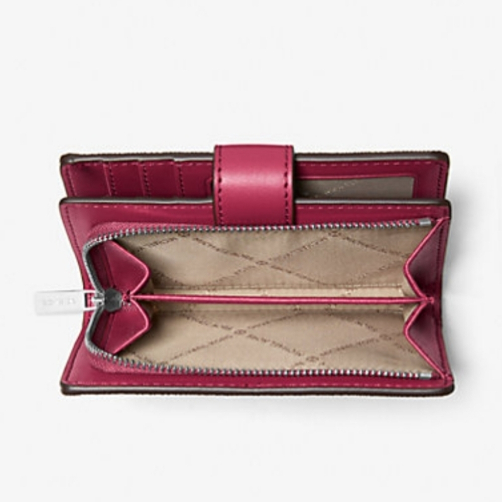Michael Kors Jet Set Medium Printed Signature Logo Wallet - Picture 2 of 8